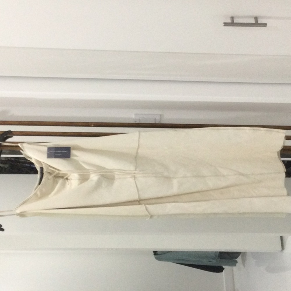Ralph Lauren Off White Leather Skirt, size 4
